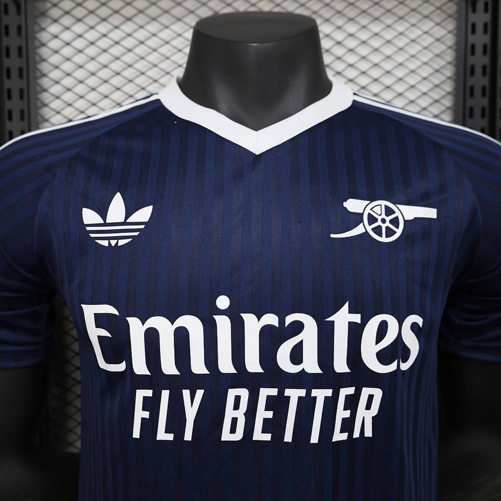 Camiseta Arsenal Azul Marino Edición Especial 2024/25 Versión Jugador - espalda
