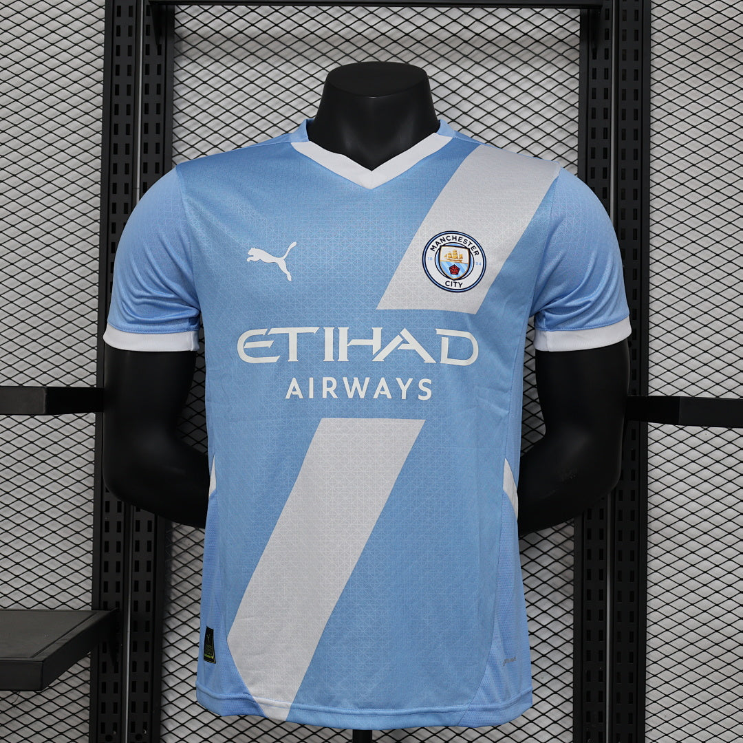 Camiseta Manchester City Azul y Celeste Edición Especial 2024/25 Versión Jugador - frente