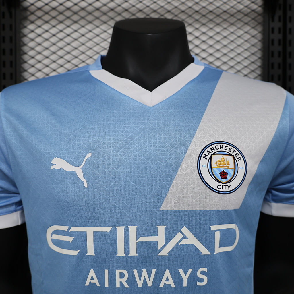 Camiseta Manchester City Celeste y Azul Edición Especial 2024/25 Versión Jugador - espalda