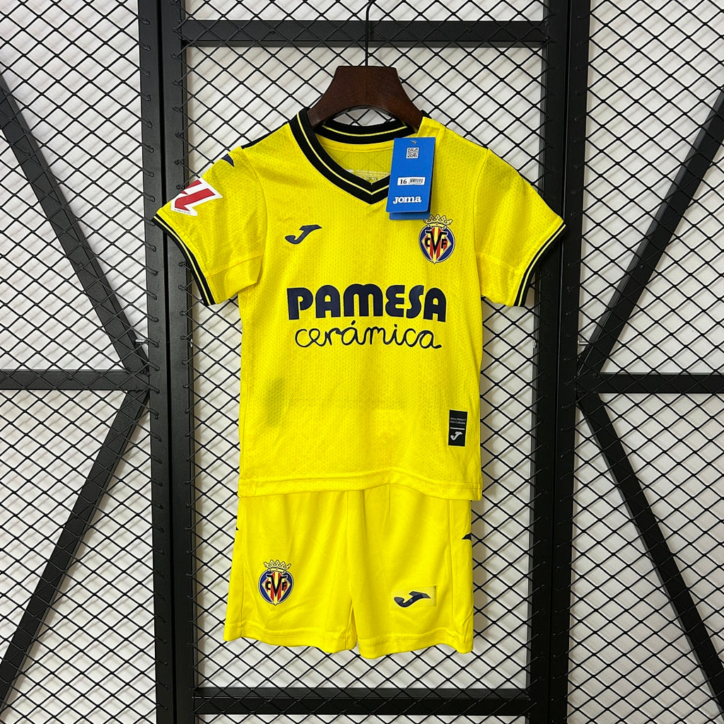 Conjunto Niños Villarreal CF Local 2024/25 - frente