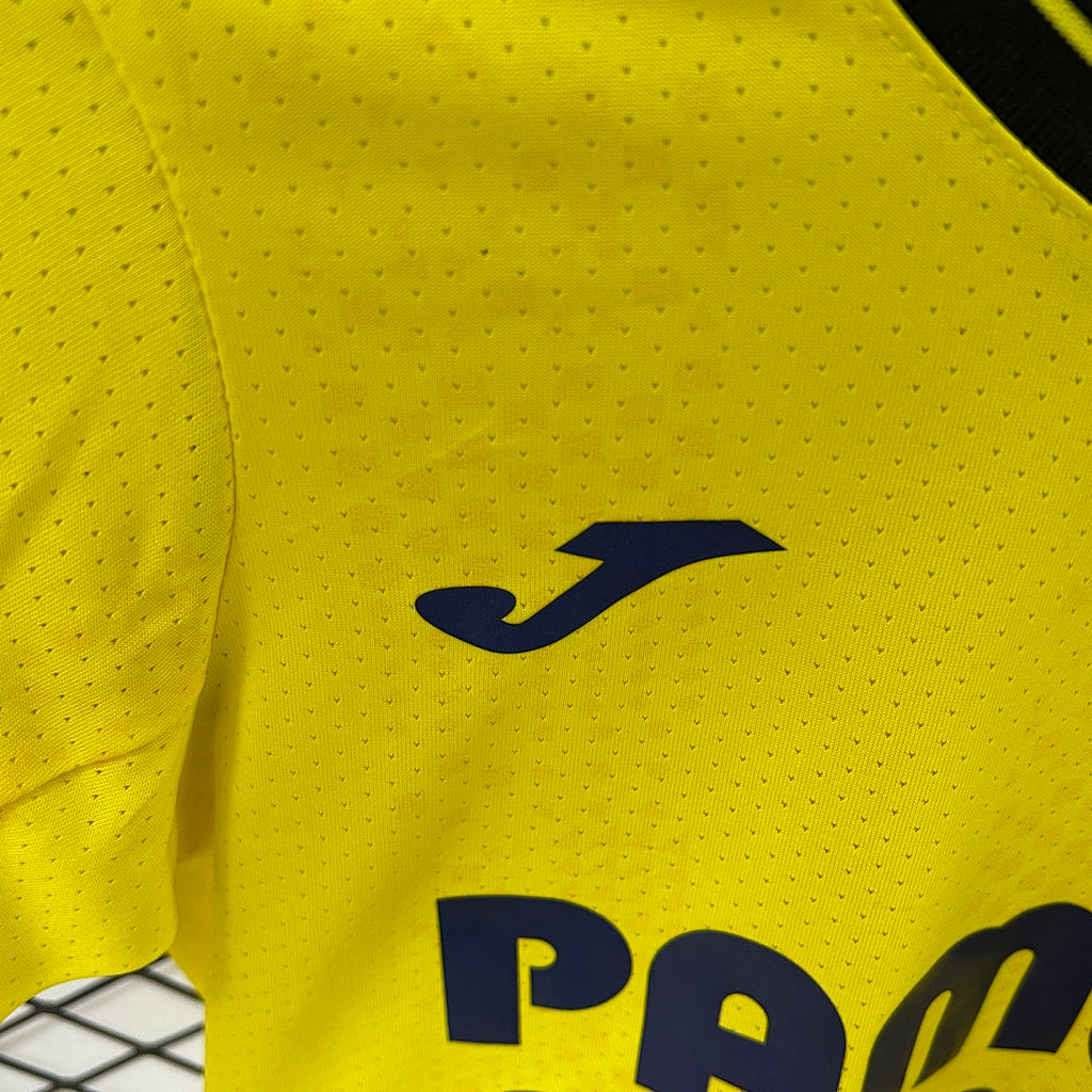 Conjunto Niños Villarreal CF Local 2024/25 - espalda