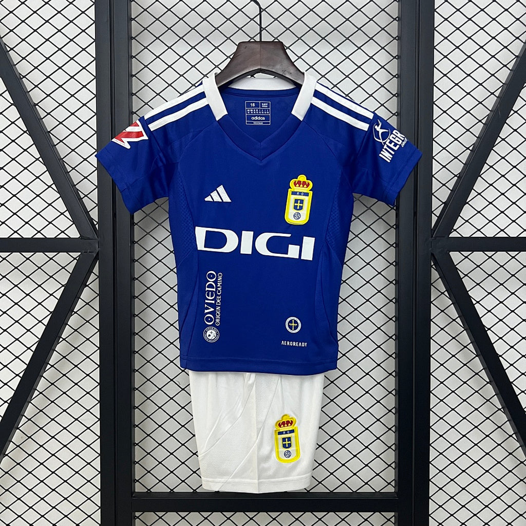 Conjunto Niños Real Oviedo Local 2024/25 - frente