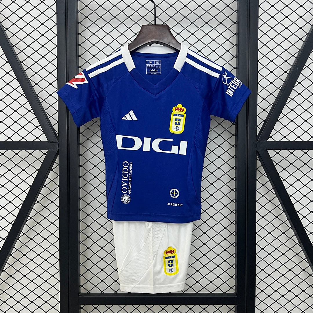 Conjunto Niños Real Oviedo Local 2024/25 - frente