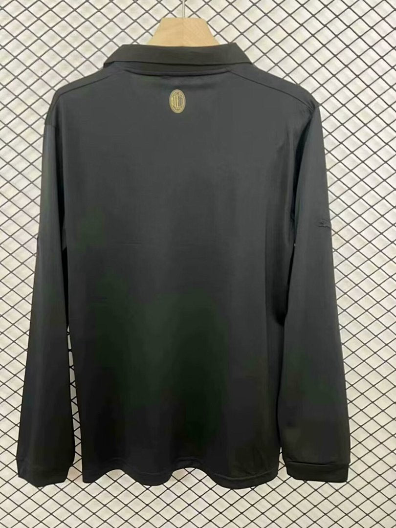 Camiseta AC Milan Negra 125º Aniversario Manga Larga 2024/25 - espalda