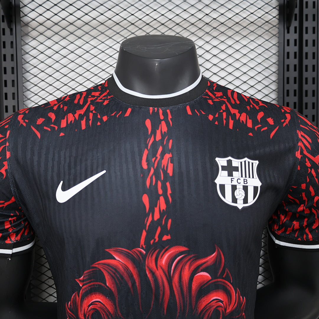 Camiseta FC Barcelona Roja Edición Especial 2024/25 Versión Jugador - espalda