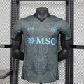 Camiseta SSC Napoli Gris y Negra Edición Especial 2024/25 Versión Jugador - frente