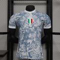 Camiseta Italia Gris Claro y Gris Edición Especial 2024 Versión Jugador - frente