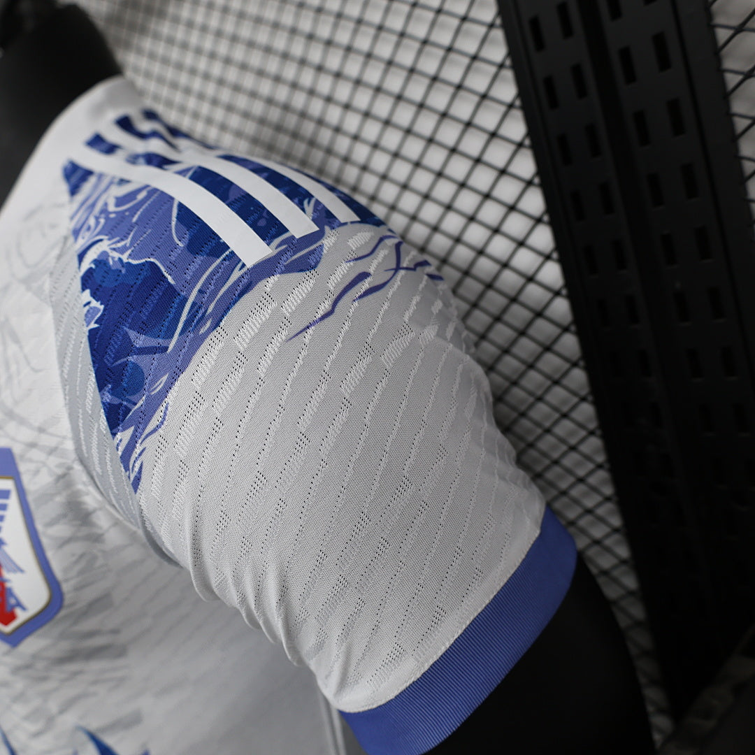 Camiseta Japón Azul y Gris Claro Edición Especial 2024 Versión Jugador - espalda