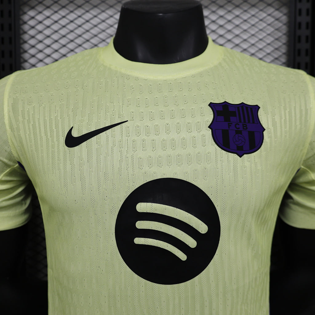 Camiseta FC Barcelona Verde y Negra Edición Especial 2024/25 Versión Jugador - espalda