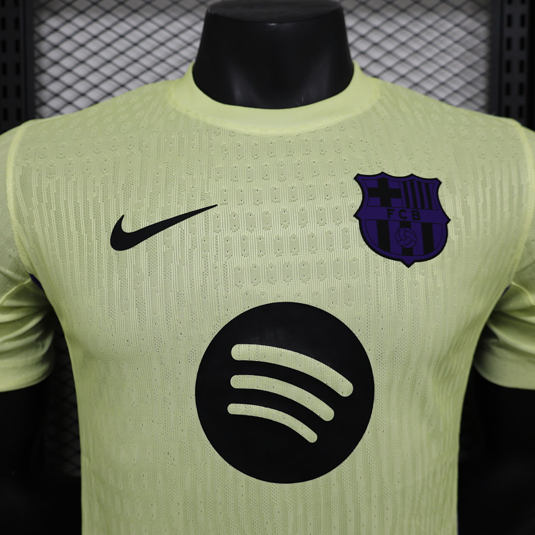 Camiseta FC Barcelona Verde y Negra Edición Especial 2024/25 Versión Jugador - espalda