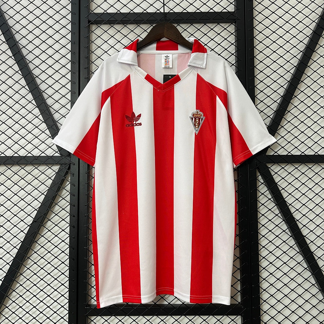 Camiseta Retro Sporting de Gijón Local 86/87 - frente
