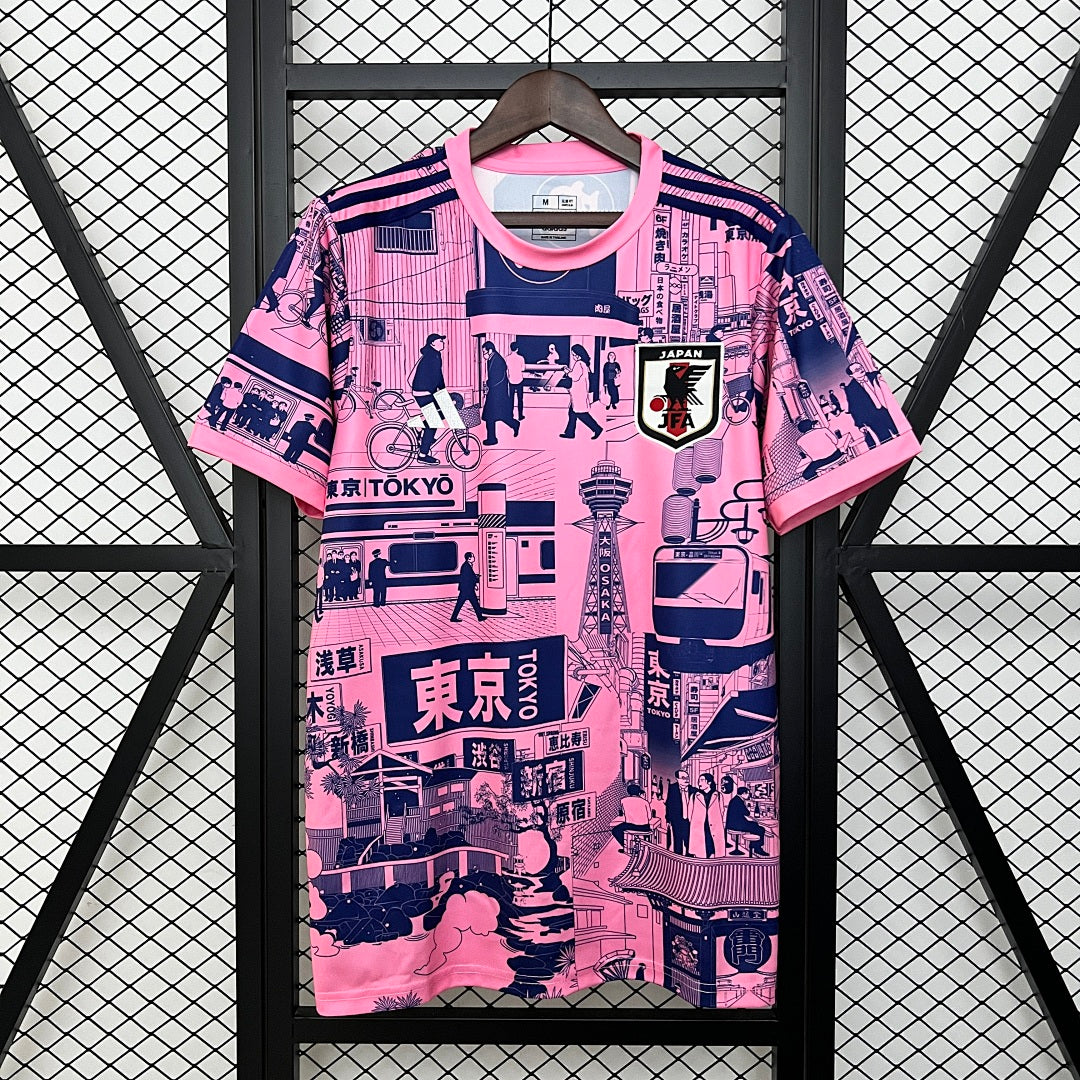 Camiseta Japón Negra y Rosada Edición Especial 2024 II - frente