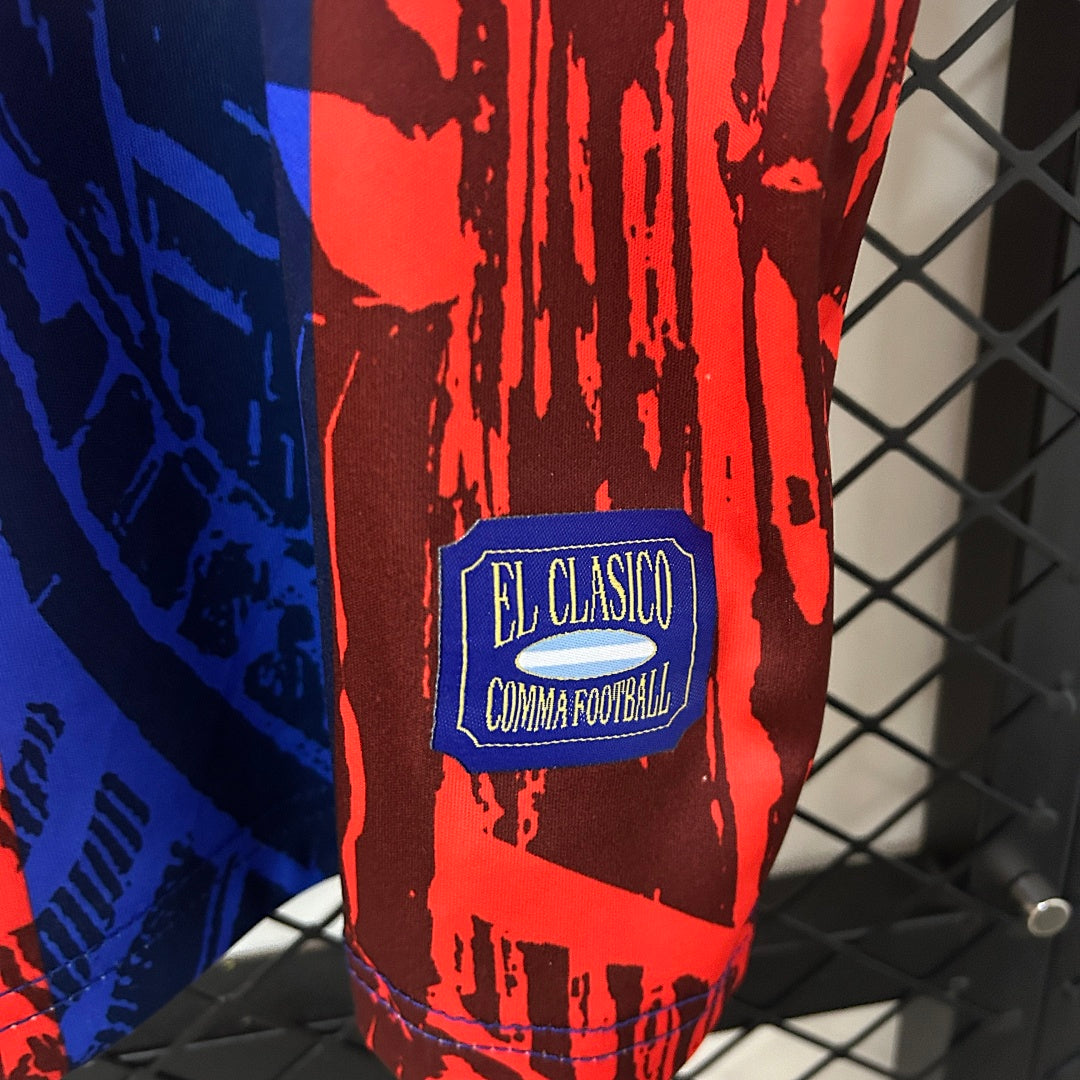 Camiseta FC Barcelona Roja y Morada Edición Especial 2024/25 - espalda