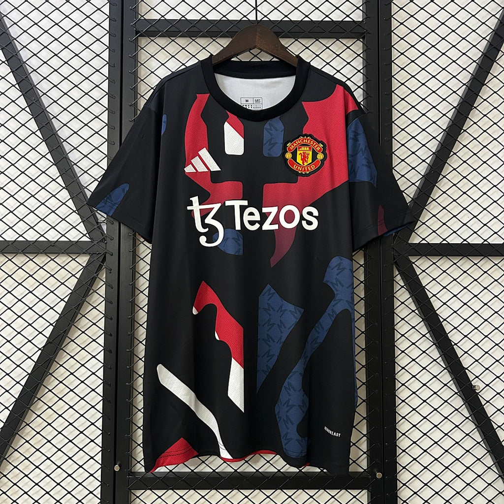 Camiseta Manchester United Negra y Azul Marino Edición Especial 2024/25 - frente