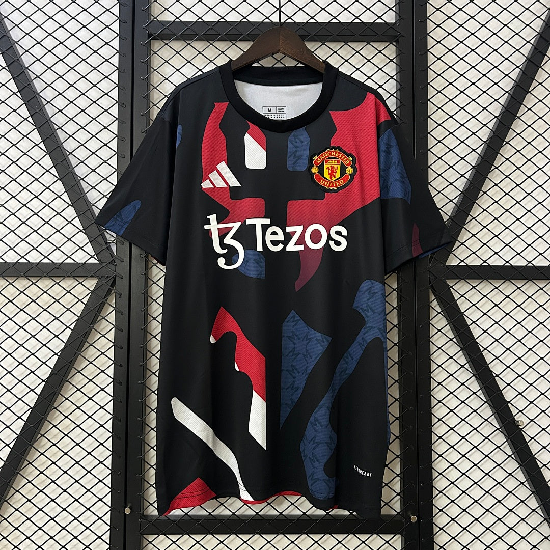 Camiseta Manchester United Negra y Azul Marino Edición Especial 2024/25 - frente