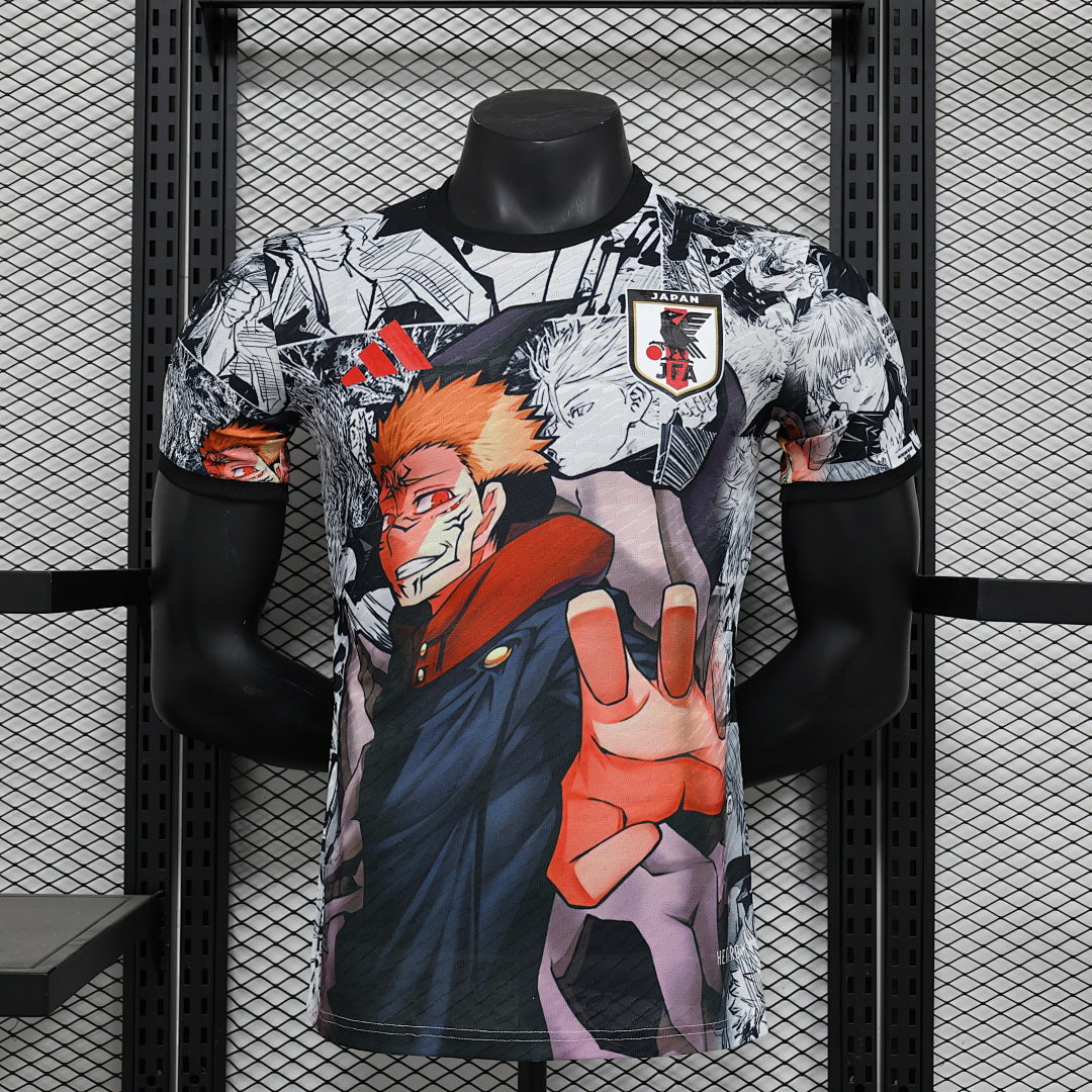 Camiseta Japón Negra y Gris Claro Edición Especial 2025 Versión Jugador - frente