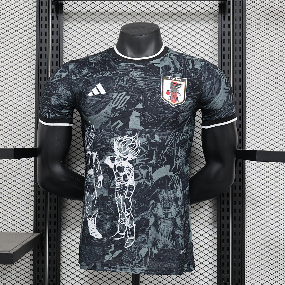 Camiseta Japón Negra y Gris Edición Especial 2025 Versión Jugador - frente