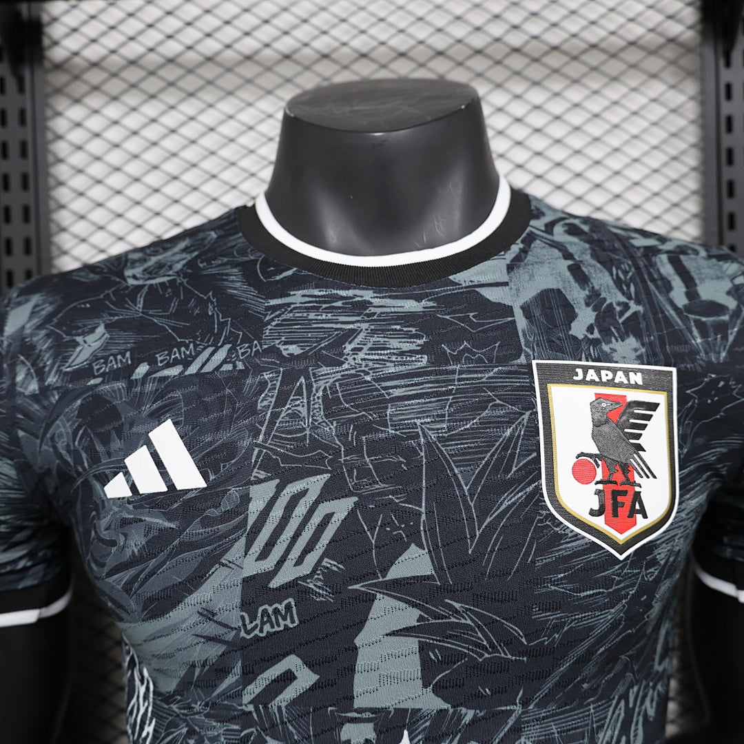 Camiseta Japón Negra y Gris Edición Especial 2025 Versión Jugador - espalda