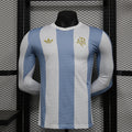 Camiseta Argentina 50º Aniversario Manga Larga 2024 Versión Jugador - frente