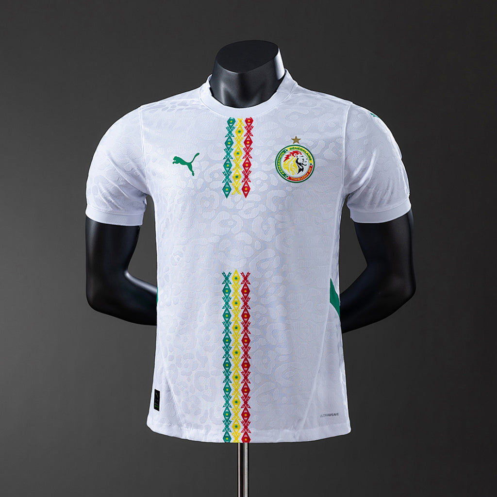 Camiseta Senegal Blanca 2025 Versión Jugador - frente
