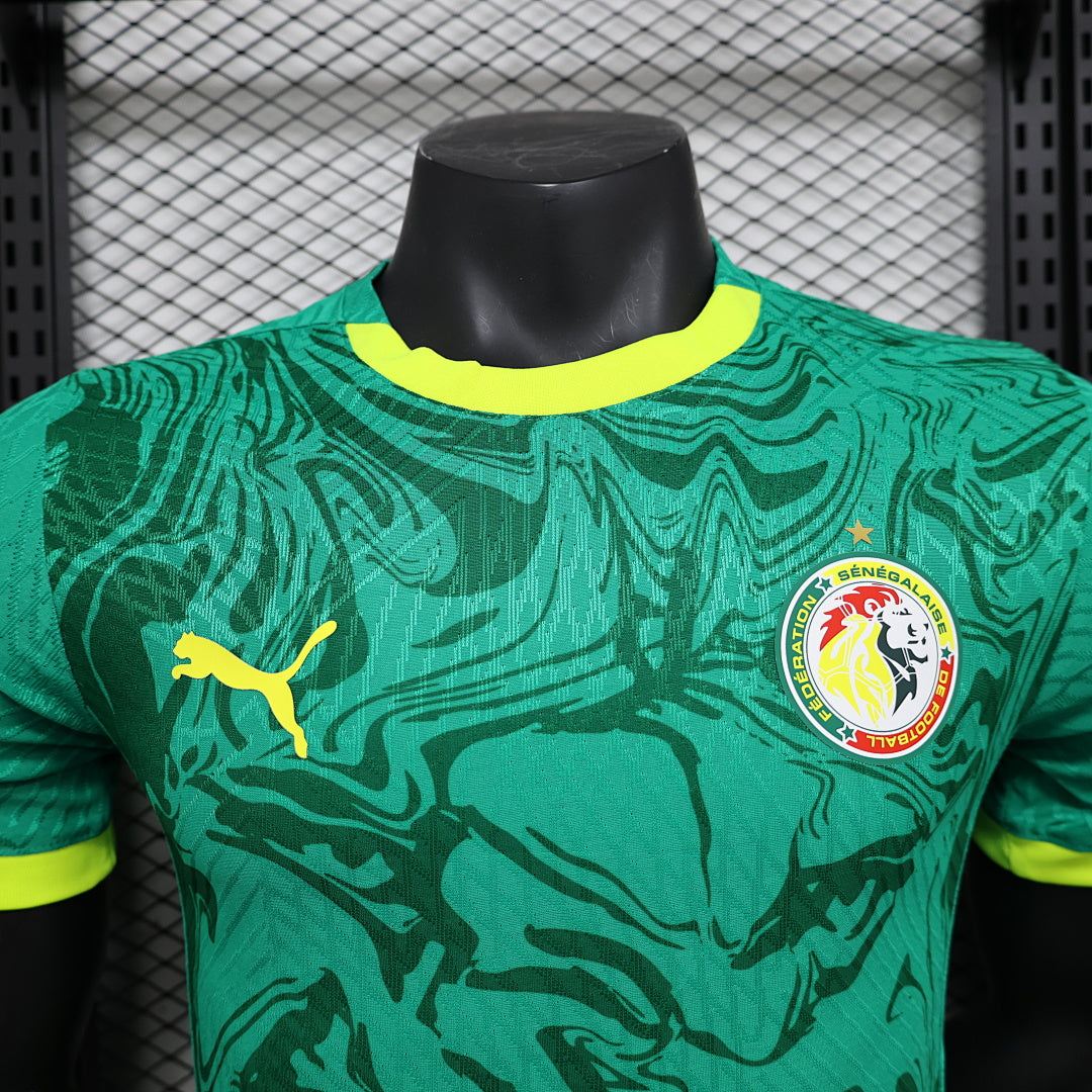 Camiseta Senegal Verde 2025 Versión Jugador - espalda