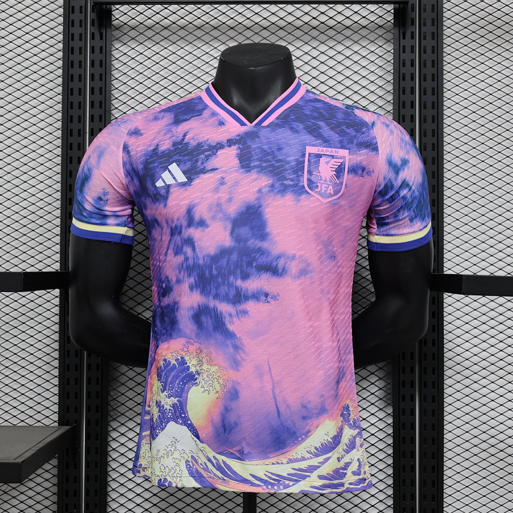 Camiseta Japón Rosada y Morada Edición Especial 2025 Versión Jugador - frente