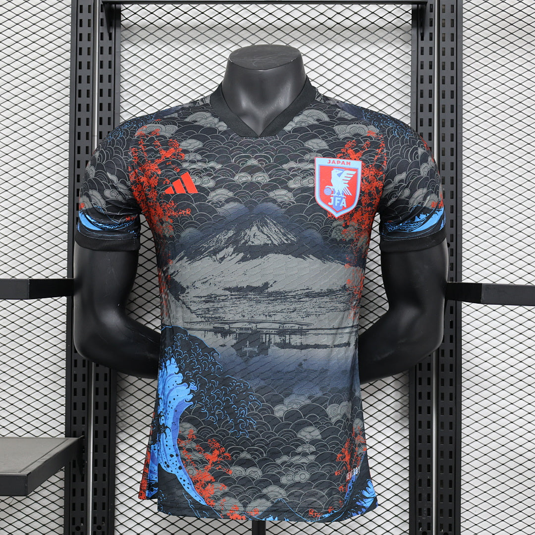 Camiseta Japón Gris y Negra Edición Especial 2025 Versión Jugador - frente