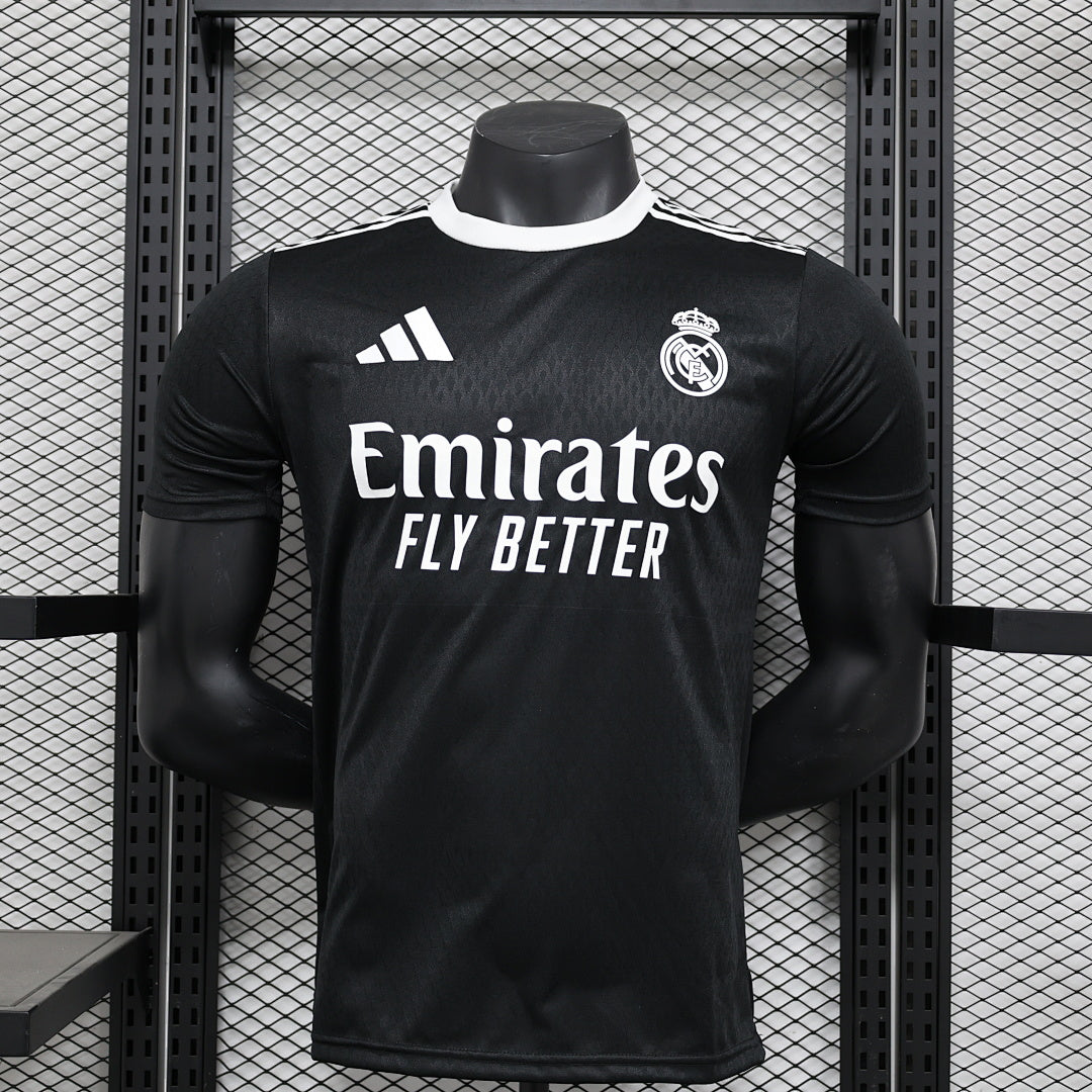Camiseta Real Madrid Negra y Gris Edición Especial 2024/25 Versión Jugador - frente
