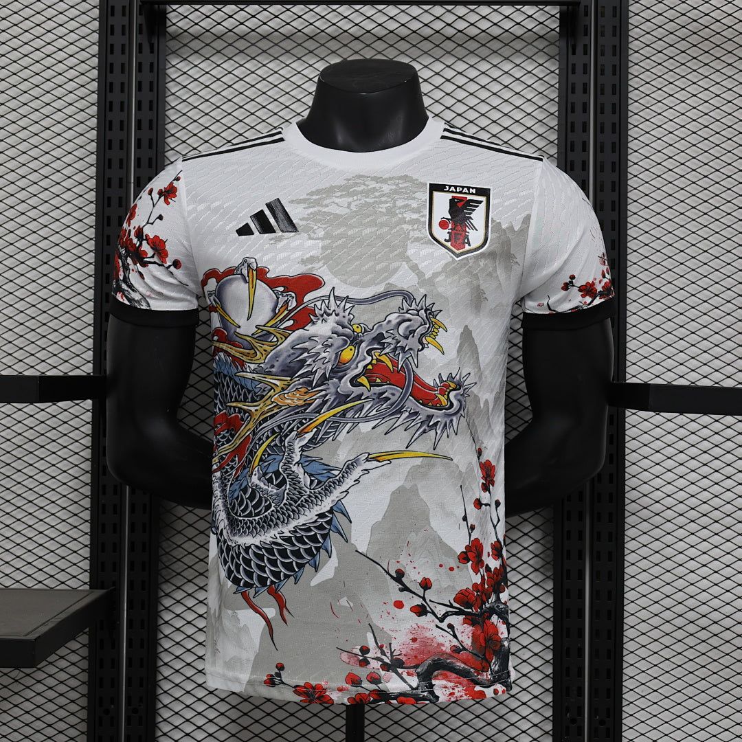 Camiseta Japón Gris Claro y Negra Edición Especial 2025 Versión Jugador - frente
