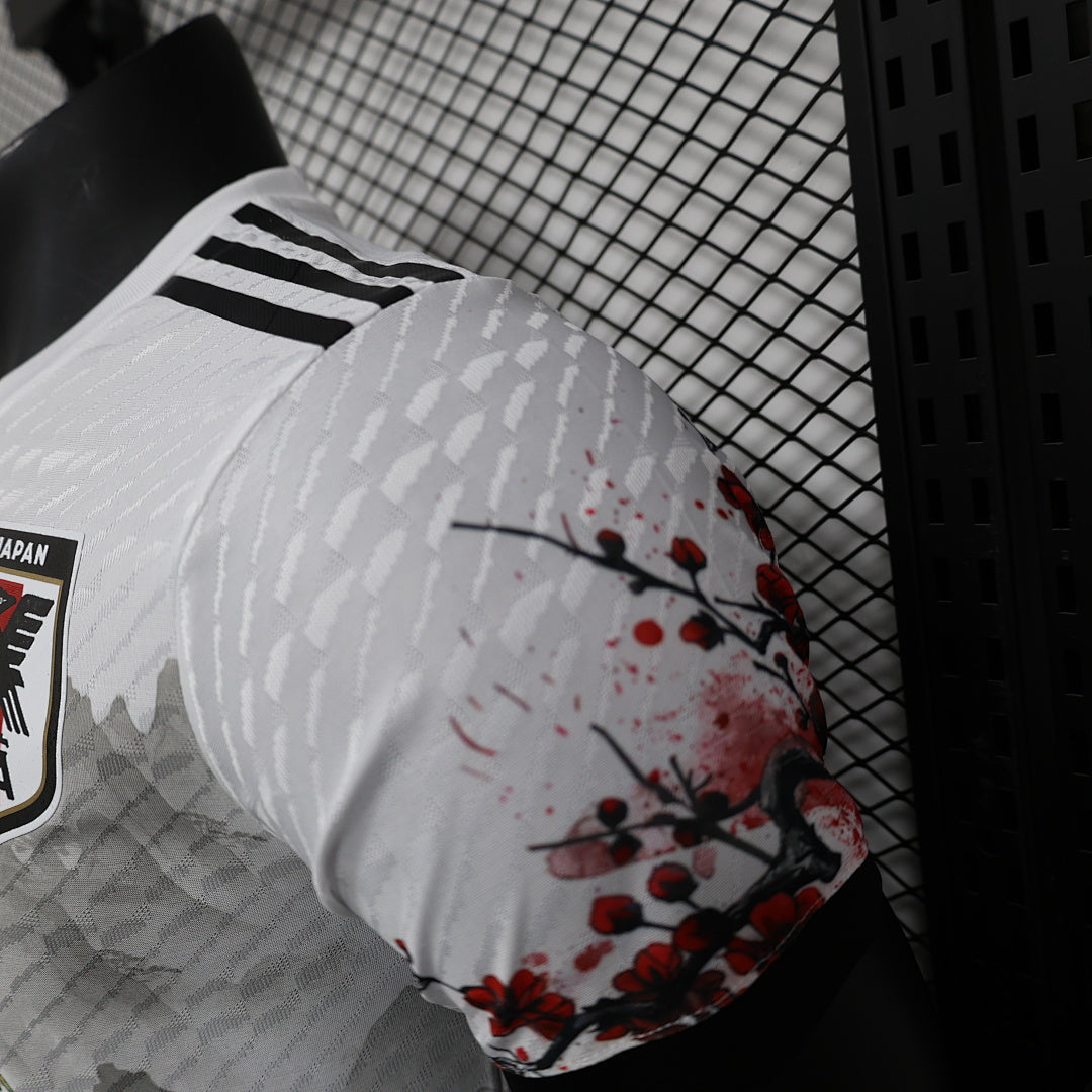 Camiseta Japón Burdeos y Gris Claro Edición Especial 2025 Versión Jugador - espalda