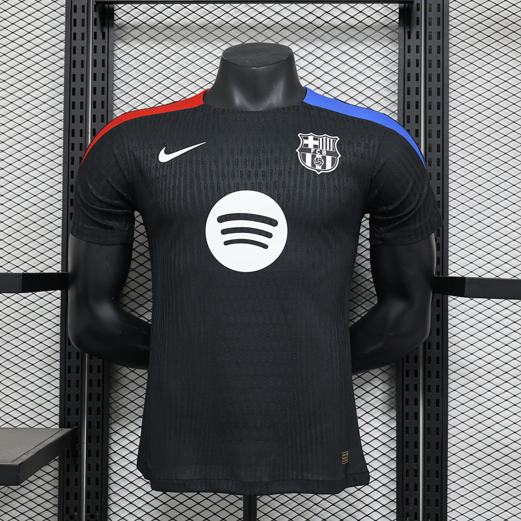 Camiseta FC Barcelona Negra y Gris Edición Especial 2024/25 Versión Jugador - frente