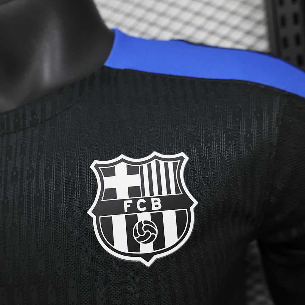 Camiseta FC Barcelona Negra y Gris Edición Especial 2024/25 Versión Jugador - espalda