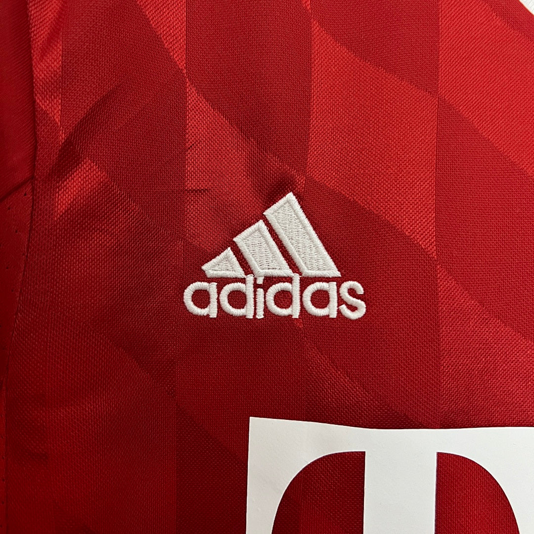 Camiseta Retro Bayern Múnich Local Burdeos y Negra 13/14 - espalda