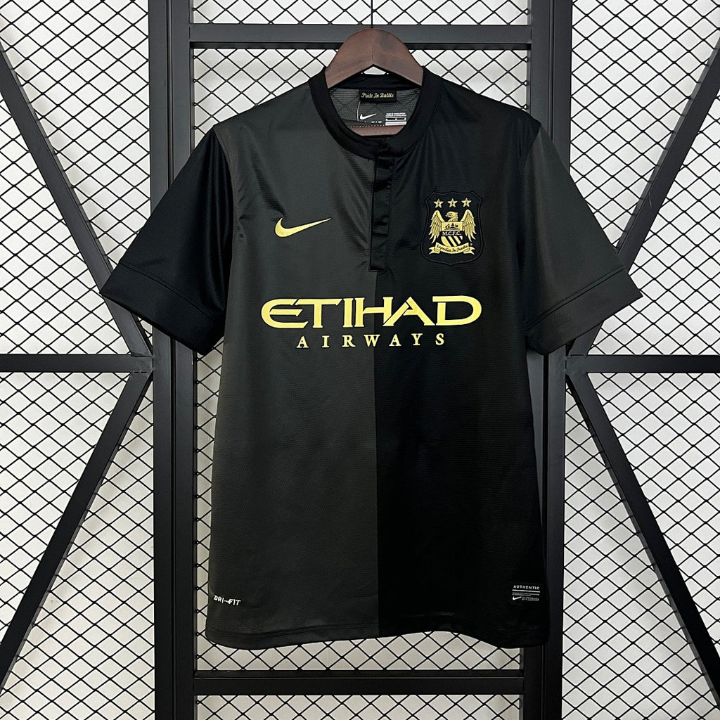 Camiseta Retro Manchester City Visita 13/14 - frente