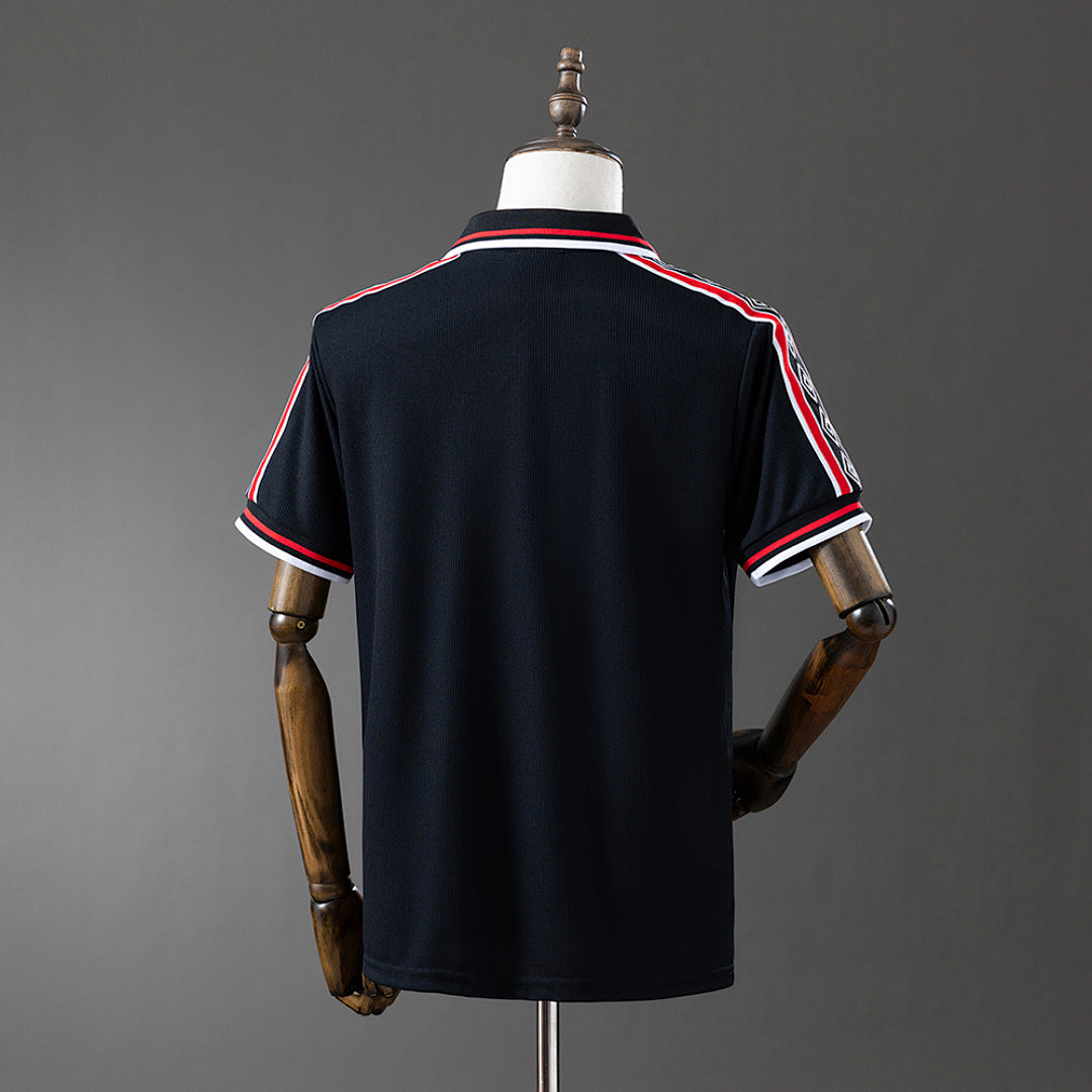 Camiseta Retro Manchester United Negra 98/99 - espalda