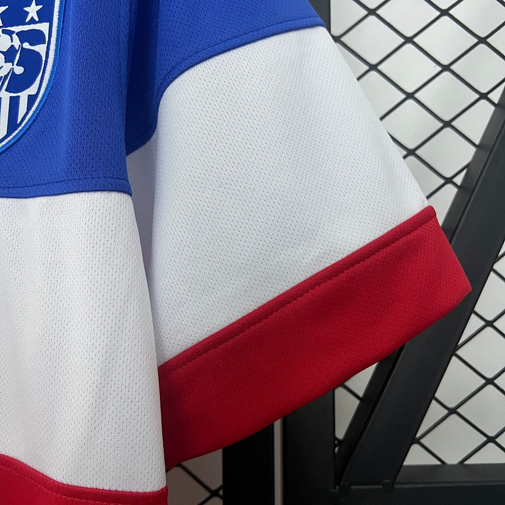 Camiseta Retro Estados Unidos Visita Burdeos y Azul 2014 - espalda