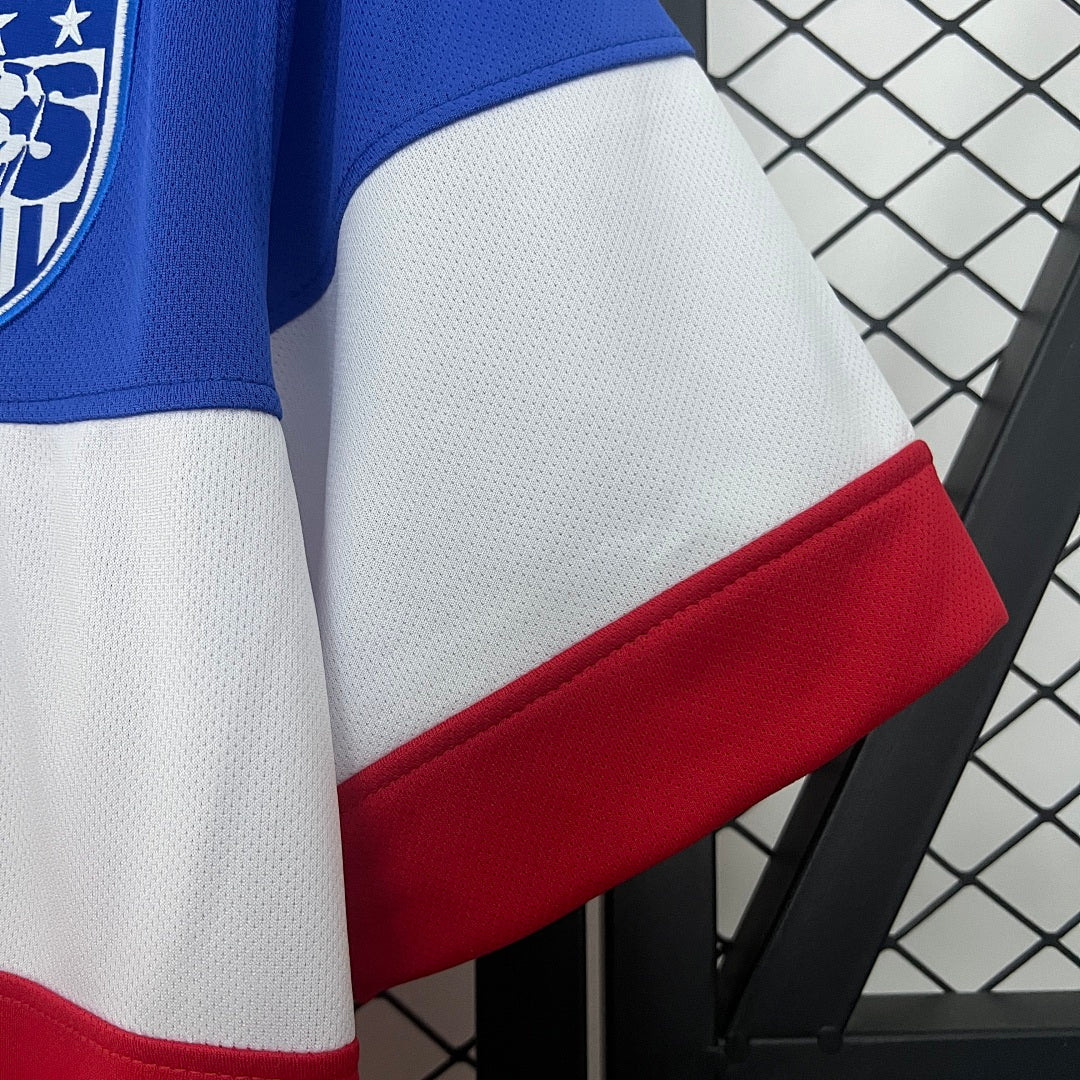 Camiseta Retro Estados Unidos Visita Burdeos y Azul 2014 - espalda