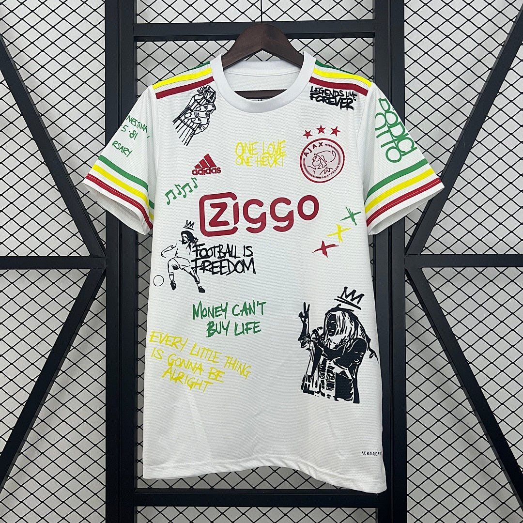 Camiseta Ajax Gris Claro y Negra Edición Especial 2025/26 - frente