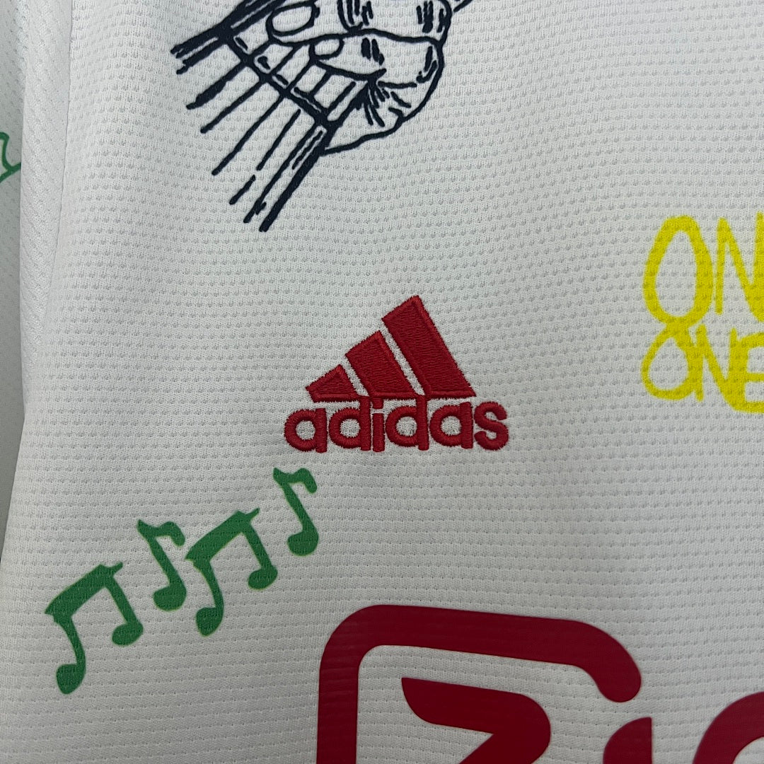 Camiseta Ajax Amarilla y Blanca Edición Especial 2025/26 - espalda