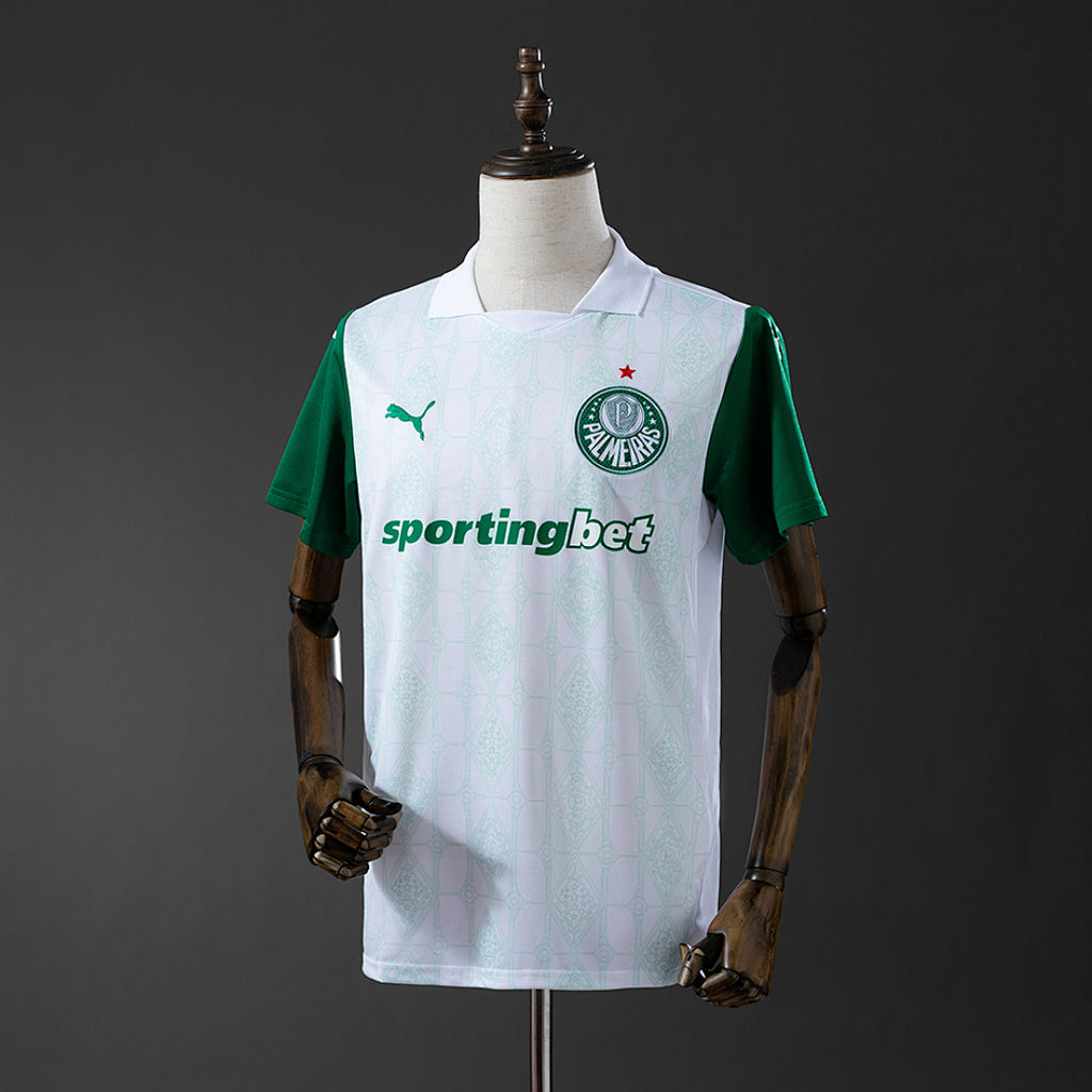 Camiseta Palmeiras Visita Negra y Celeste 2025/26 Mujer - frente