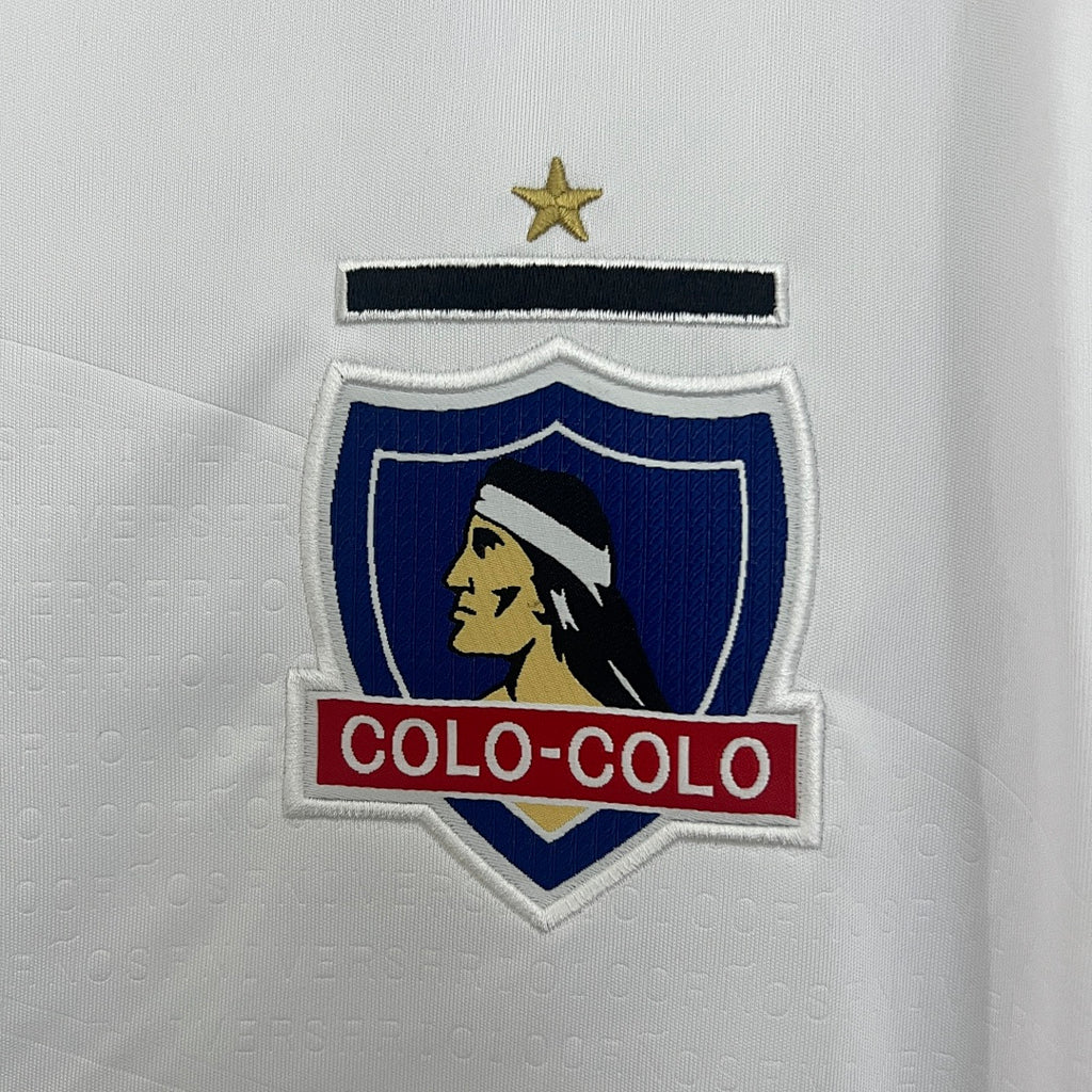 Camiseta Colo Colo Local Gris Claro y Negra 2025/26 - espalda
