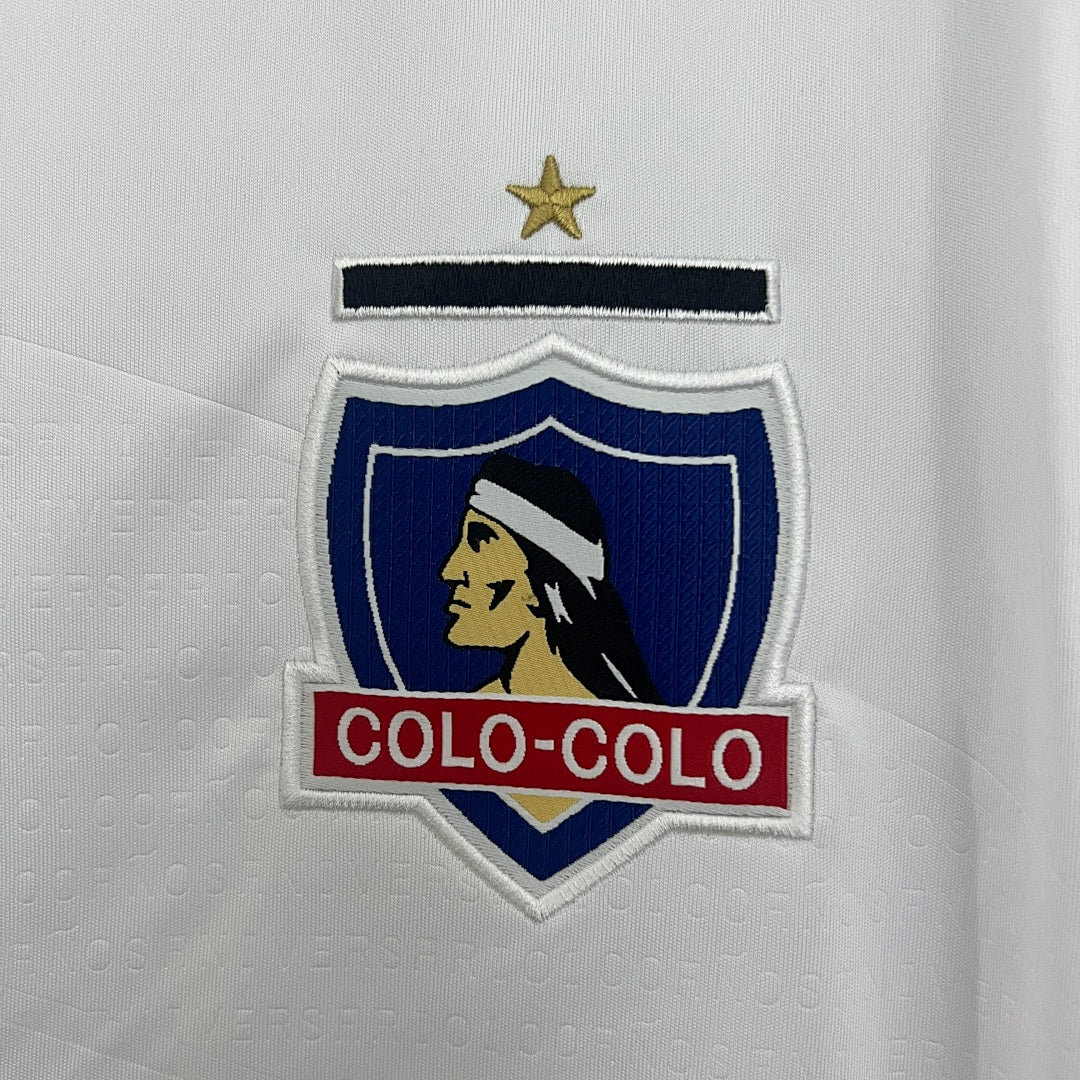 Camiseta Colo Colo Local Gris Claro y Negra 2025/26 - espalda