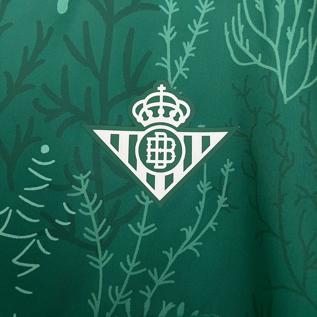 Camiseta Real Betis Verde Oscuro y Gris Edición Especial 2025/26 - espalda