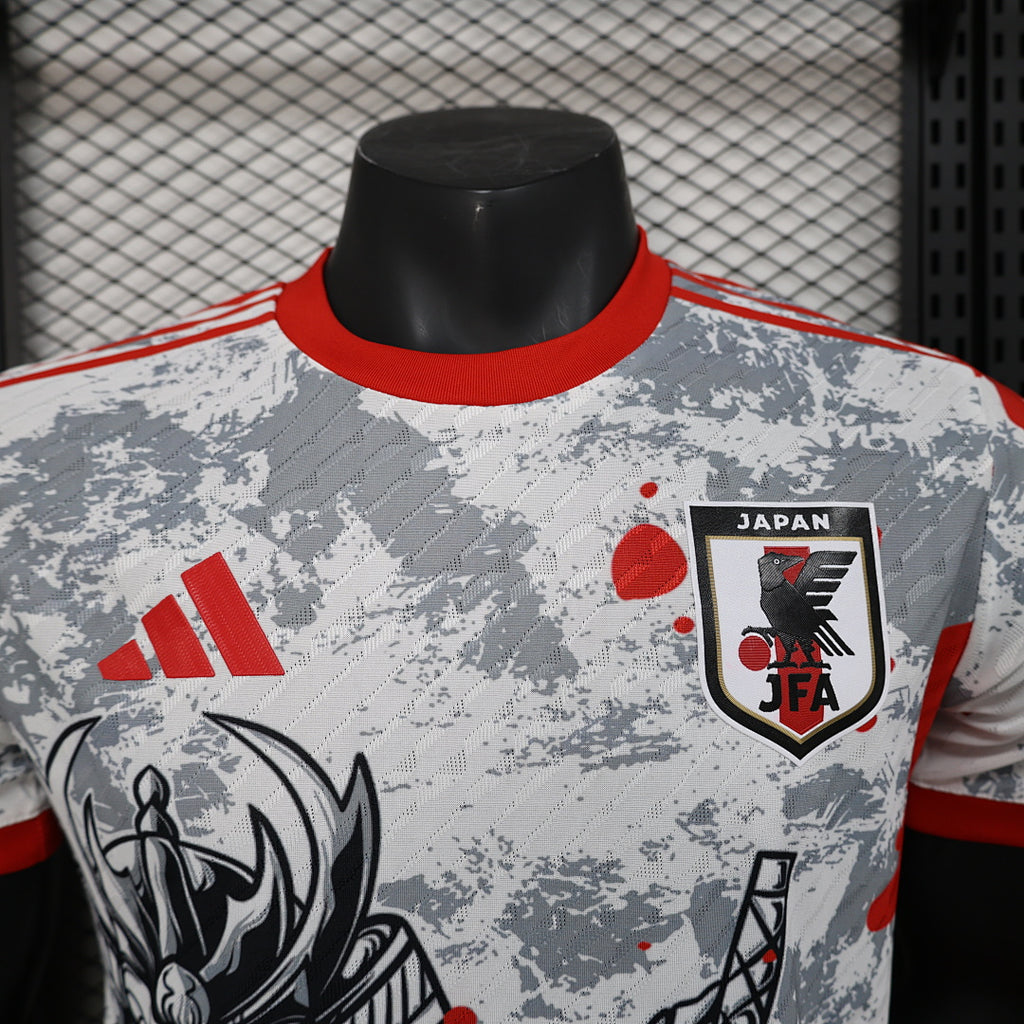 Camiseta Japón Roja y Gris Edición Especial 2025 Versión Jugador - espalda