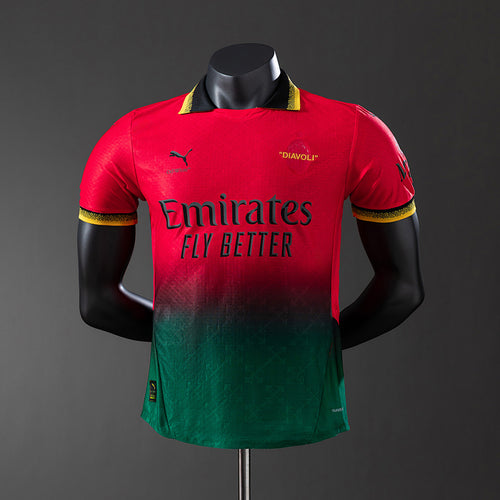 Camiseta AC Milan Negra Edición Especial 2025/26 Versión Jugador - frente
