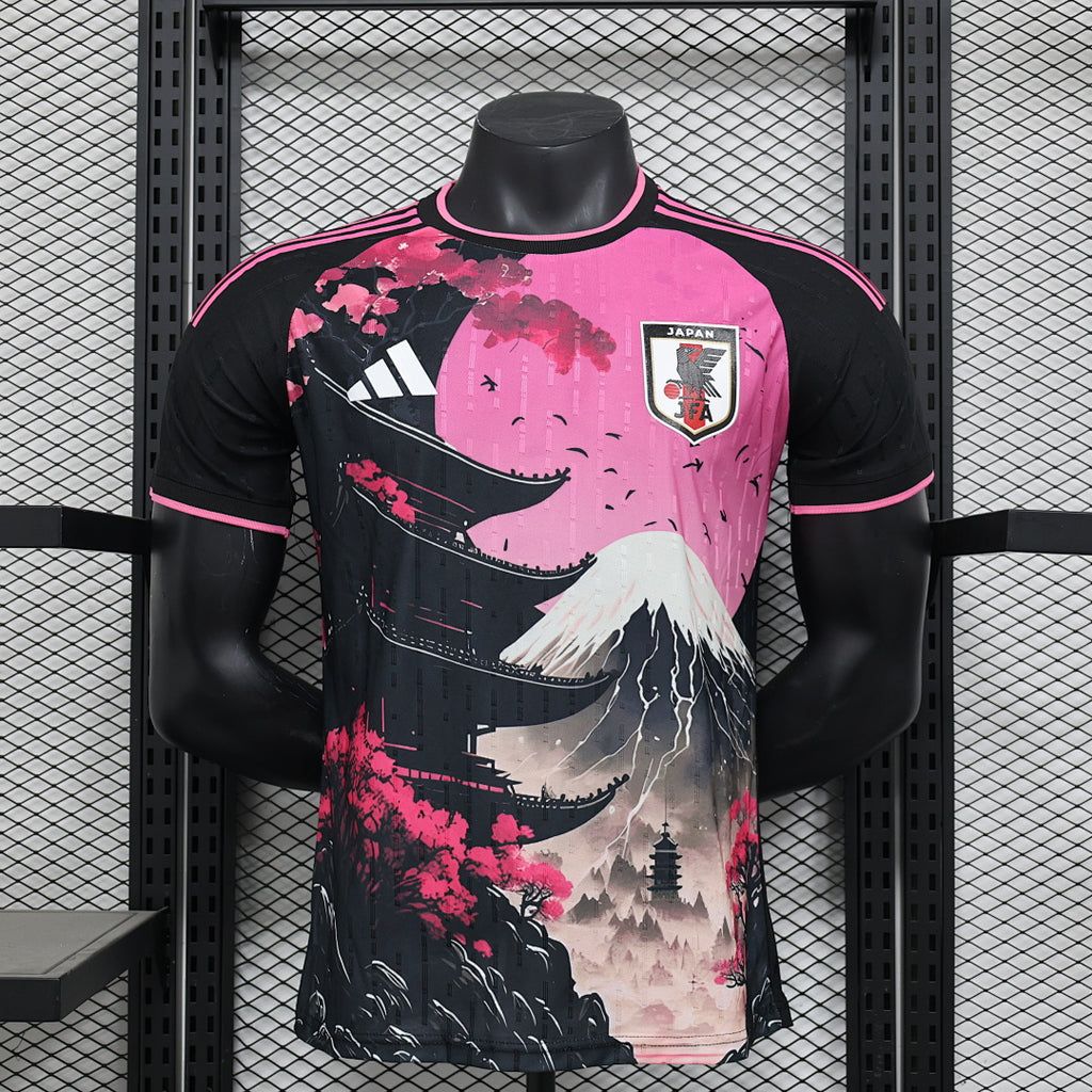 Camiseta Japón Negra y Roja Edición Especial 2025 Versión Jugador - frente