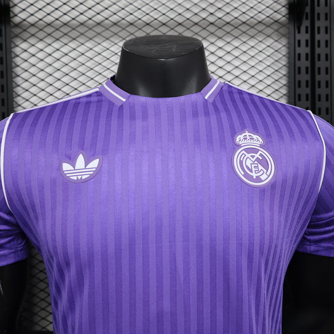 Camiseta Real Madrid Morada y Negra Edición Especial 2025/26 Versión Jugador - espalda