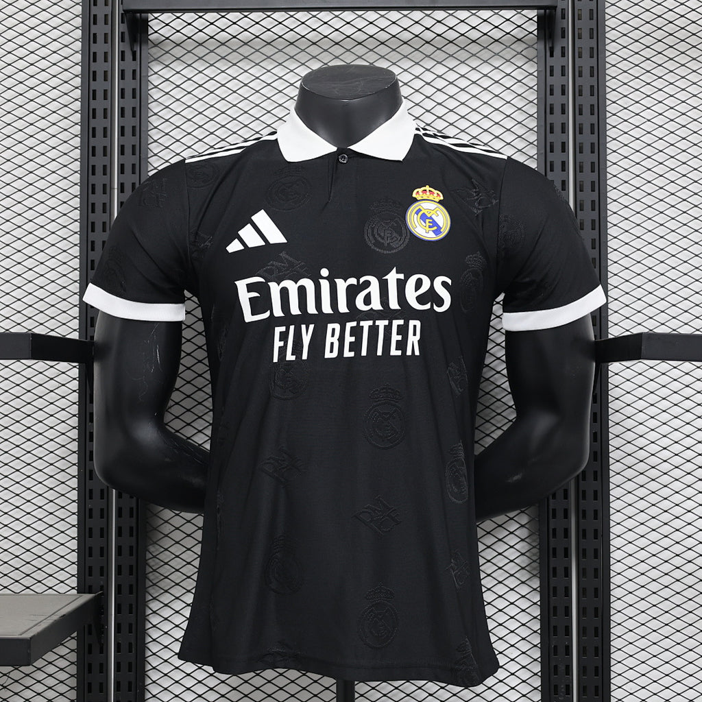 Camiseta Real Madrid Negra y Gris Edición Especial 2025/26 Versión Jugador - frente