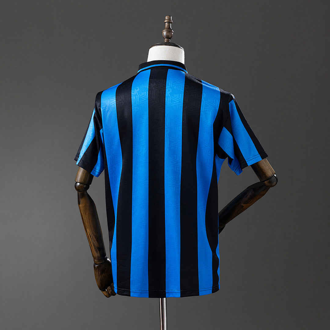 Camiseta Retro Inter de Milán Tercera Azul y Negra 92/94 - espalda