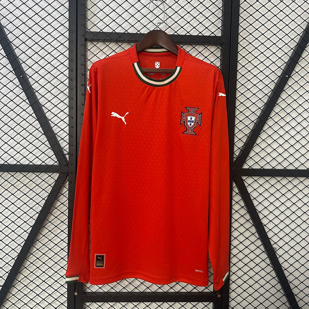 Camiseta Portugal Local Manga Larga 2025 - frente